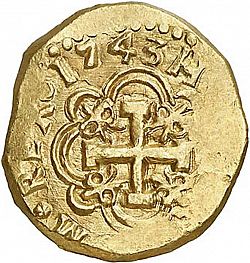 Large Reverse for 8 Escudos 1743 coin