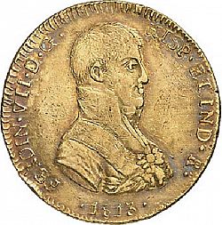 Large Obverse for 8 Escudos 1813 coin