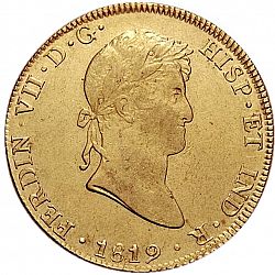 Large Obverse for 8 Escudos 1819 coin