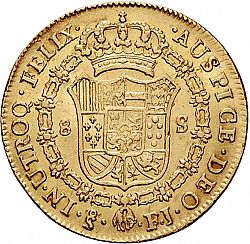Large Reverse for 8 Escudos 1809 coin
