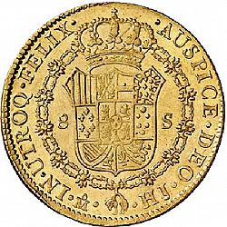 Large Reverse for 8 Escudos 1809 coin