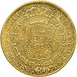 Large Reverse for 8 Escudos 1812 coin