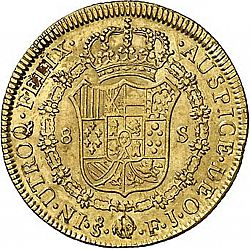 Large Reverse for 8 Escudos 1816 coin