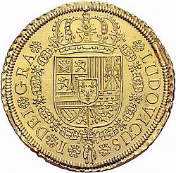 Large Obverse for 8 Escudos 1724 coin