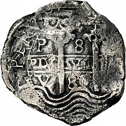 Large Obverse for 8 Reales 1680 coin