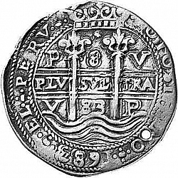 Large Obverse for 8 Reales 1683 coin