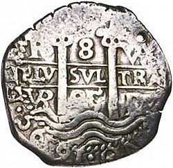 Large Obverse for 8 Reales 1695 coin