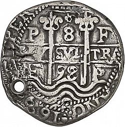 Large Obverse for 8 Reales 1698 coin