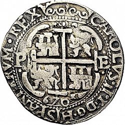 Large Reverse for 8 Reales 1670 coin