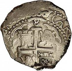 Large Reverse for 8 Reales 1690 coin
