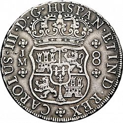 Large Obverse for 8 Reales 1771 coin