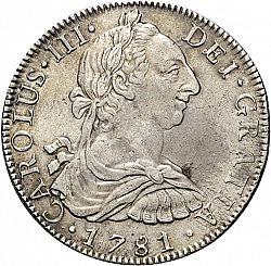 Large Obverse for 8 Reales 1781 coin