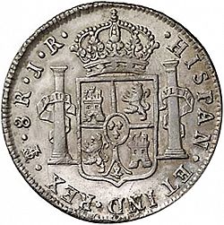 Large Reverse for 8 Reales 1775 coin