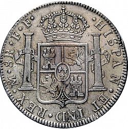 Large Reverse for 8 Reales 1783 coin