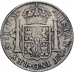 Large Reverse for 8 Reales 1788 coin