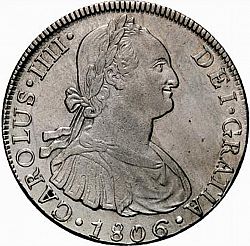 Large Obverse for 8 Reales 1806 coin