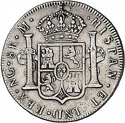 Large Reverse for 8 Reales 1789 coin