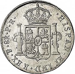 Large Reverse for 8 Reales 1789 coin
