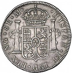 Large Reverse for 8 Reales 1797 coin