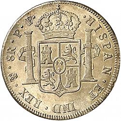 Large Reverse for 8 Reales 1799 coin