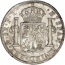 Large Reverse for 8 Reales 1802 coin