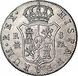 Large Reverse for 8 Reales 1805 coin