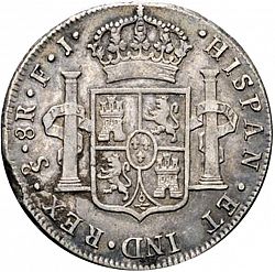 Large Reverse for 8 Reales 1806 coin