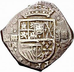 Large Obverse for 8 Reales 1625 coin