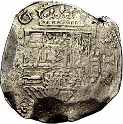 Large Obverse for 8 Reales 1631 coin