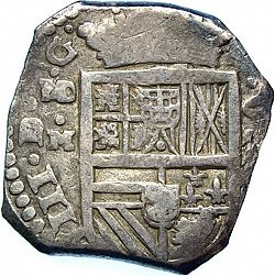 Large Obverse for 8 Reales 1635 coin