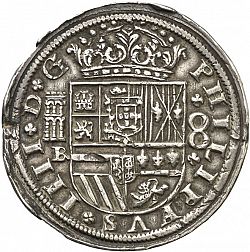 Large Obverse for 8 Reales 1660 coin
