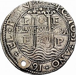 Large Obverse for 8 Reales 1662 coin