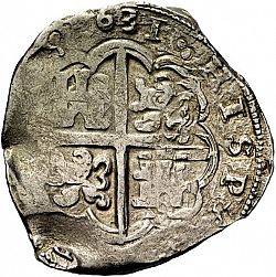 Large Reverse for 8 Reales 1631 coin