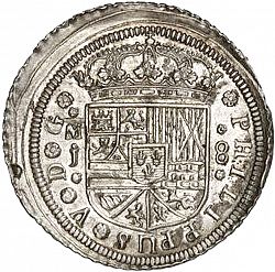 Large Obverse for 8 Reales 1711 coin