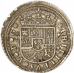 Large Obverse for 8 Reales 1711 coin