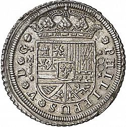 Large Obverse for 8 Reales 1713 coin