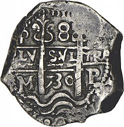 Large Obverse for 8 Reales 1730 coin