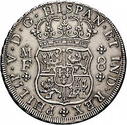 Large Obverse for 8 Reales 1735 coin