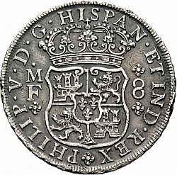Large Obverse for 8 Reales 1741 coin