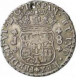 Large Obverse for 8 Reales 1757 coin