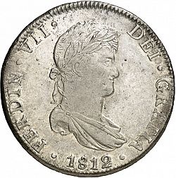 Large Obverse for 8 Reales 1812 coin