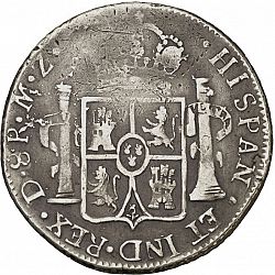 Large Reverse for 8 Reales 1815 coin