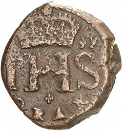 Large Reverse for 8 Maravedies 1691 coin