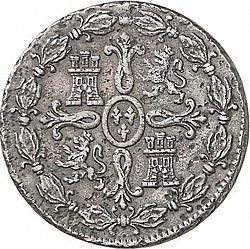 Large Reverse for 8 Maravedies 1774 coin
