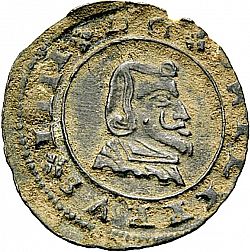 Large Obverse for 8 Maravedies 1663 coin