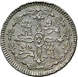 Large Reverse for 8 Maravedies 1812 coin