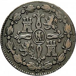 Large Reverse for 8 Marevedies 1811 coin
