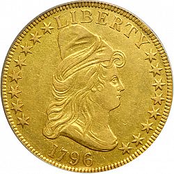 10 dollar 1796 Large Obverse coin