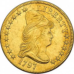 10 dollar 1797 Large Obverse coin