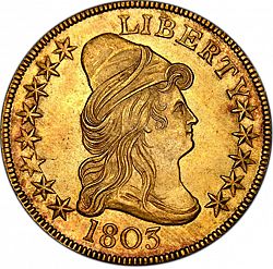10 dollar 1803 Large Obverse coin
